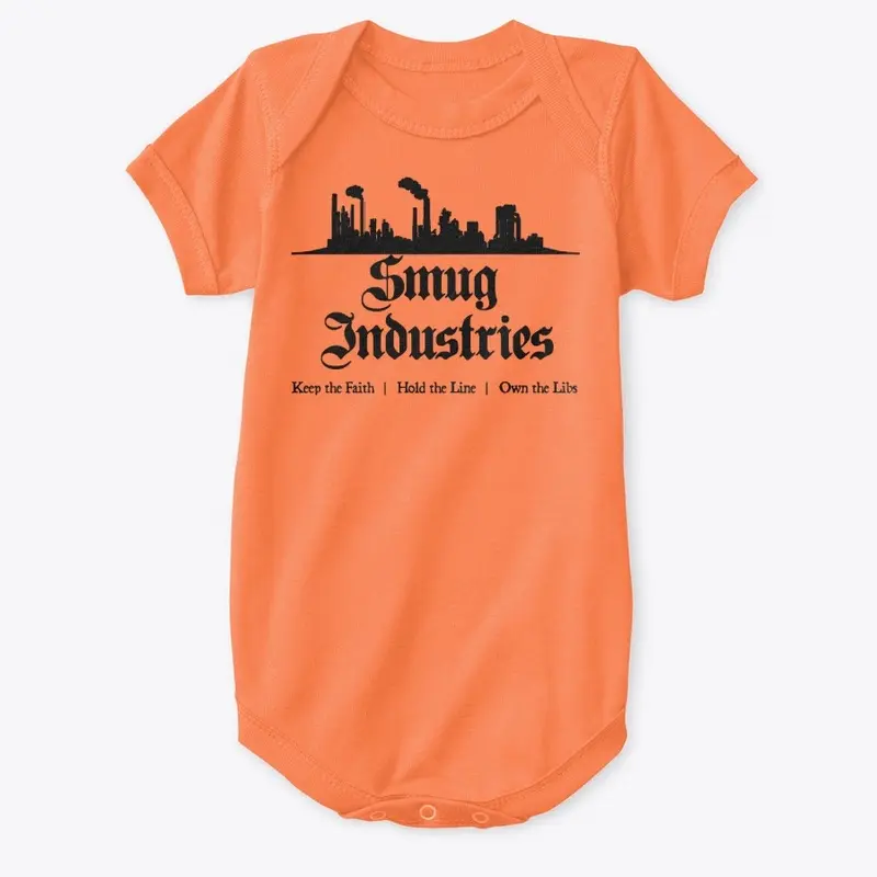 Smug Industries Baby Onesie (Black Logo)