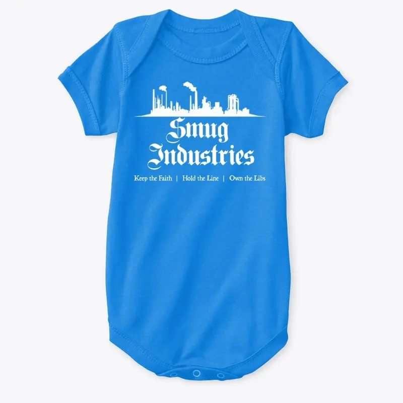 Smug Industries Baby Onesie (White Logo)